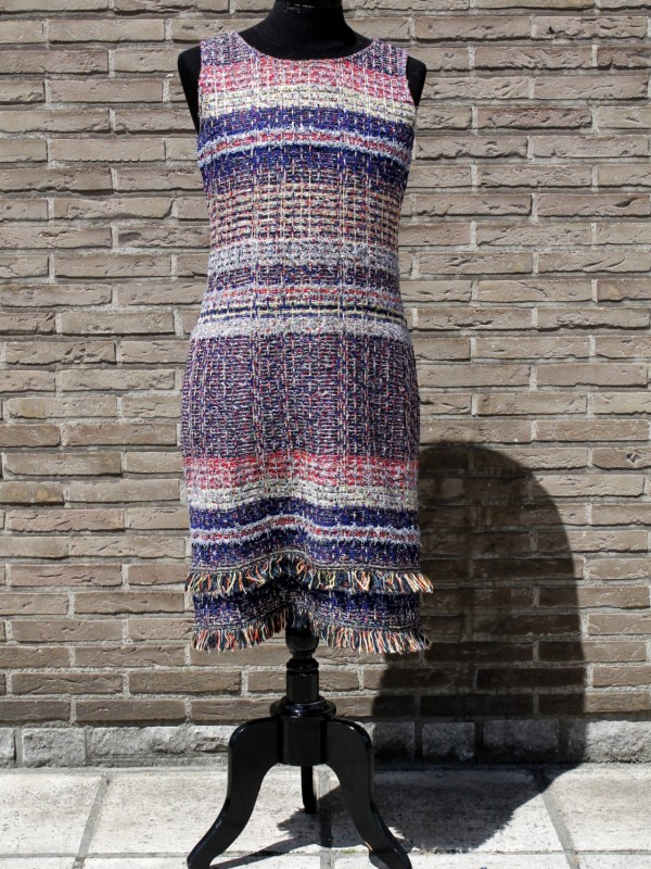 Multicolor Tweed Fringe Jurk - St. John (Art. 4441)